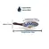 Kit 2 Mini Bowls Molheiras Cerâmica Estampadas 50ml Cabo Marrom