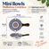 Kit 2 Mini Bowls Molheiras Cerâmica Estampadas 50ml Cabo Marrom