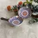 Kit 2 Mini Bowls Molheiras Cerâmica Estampadas 50ml Cabo Marrom