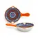 Kit 2 Mini Bowls Molheiras Cerâmica Estampadas 50ml Cabo Laranja