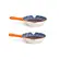 Kit 2 Mini Bowls Molheiras Cerâmica Estampadas 50ml Cabo Laranja