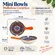 Kit 2 Mini Bowls Molheiras Cerâmica Estampadas 50ml Cabo Laranja