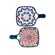 Kit 2 Mini Bowls Molheiras Quadrados Estampados 50ml com Cabo