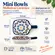 Kit 2 Mini Bowls Molheiras Quadrados Estampados 50ml com Cabo
