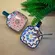 Kit 2 Mini Bowls Molheiras Quadrados Estampados 50ml com Cabo