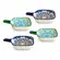Kit 4 Mini Bowls Molheiras Quadrados Estampados 50ml com Cabo