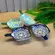 Kit 4 Mini Bowls Molheiras Quadrados Estampados 50ml com Cabo
