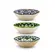 Kit 3 Mini Bowls Molheiras Hexagonais Cerâmica Coloridos 100ml