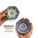 Kit 3 Mini Bowls Molheiras Hexagonais Cerâmica Coloridos 100ml
