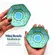 Kit 2 Mini Bowls Molheiras Hexagonais Cerâmica Verde Azul 100ml