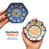 Kit 2 Mini Bowls Molheiras Hexagonais Cerâmica Azul Laranja 100ml