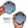 Kit 2 Mini Bowls Molheiras Hexagonais Cerâmica Floral Azul 100ml
