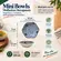 Kit 2 Mini Bowls Molheiras Hexagonais Cerâmica Floral Azul 100ml