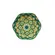 Kit 2 Mini Bowls Molheiras Hexagonais Cerâmica Verde Amarelo 100ml