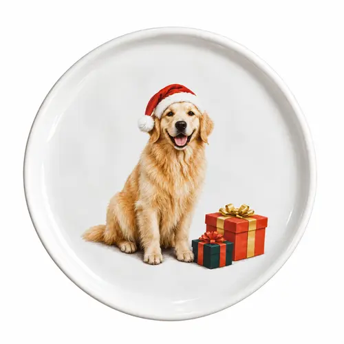 Prato Sobremesa Merry Golden Retriever Sentado V - 1 Unid.