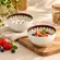 Jogo Bowls Cerâmica 2 Pcs Florata Listrado 11,5cmx6cm 280ml