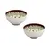 Jogo Bowls Cerâmica 2 Pcs Florata Listrado 11,5cmx6cm 280ml