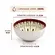 Jogo Bowls Cerâmica 2 Pcs Florata Listrado 11,5cmx6cm 280ml