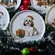 Prato Sobremesa em Cerâmica Natal Ho Ho Dogs Shih-Tzu - 1 Unid.