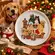Prato Sobremesa Natal Pet Christmas Cães e Gatos 21,5cm - 1 Unid.